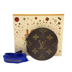 Louis Vuitton Monogram Porto Monnaie Round Coin case W/Box